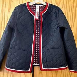 Brand new quilted reversible jacket. Originally $179 from Talbots.
